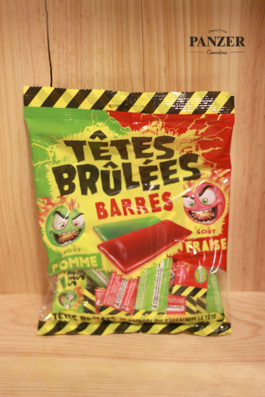 "Tetes brulees" barres gouts : Pomme et Fraise - Panzer Charcuterie