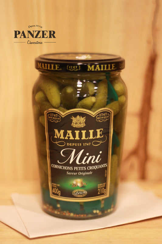 "Maille" mini cornichons 400gr - Panzer Charcuterie